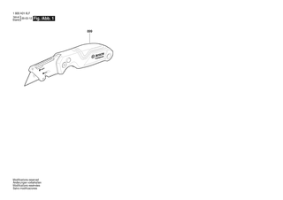 BOSCH Folding Knife - 1600A016LF
