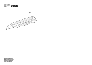 BOSCH Cutter Knife - 1600A016LG