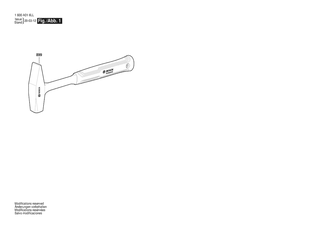 BOSCH Locksmith Hammer - 1600A016LL