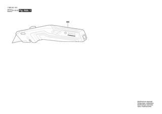 BOSCH Messer - 1600A01VA1