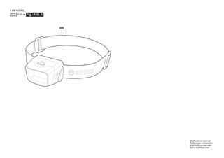 BOSCH Head Lamp - 1600A028R5
