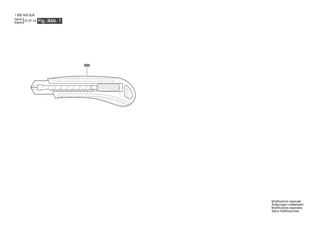 BOSCH Snap Off Knife - 1600A028U8