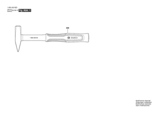 BOSCH Engineer??s Hammer 300g - 1600A02BZ2