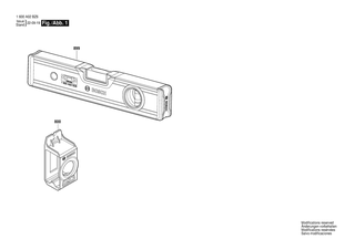 BOSCH Spirit Level 25cm - 1600A02BZ6