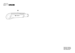 BOSCH Snap Off Knife - 1600A02C00