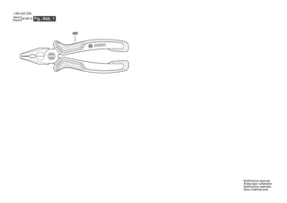 BOSCH Combination Pliers 180mm - 1600A02C0N