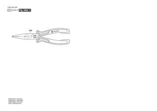 BOSCH Long-nose Pliers 180mm - 1600A02C0R