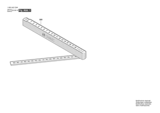 BOSCH Folding Ruler 2m - 1600A02C0W