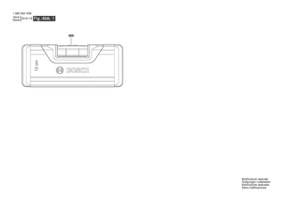 BOSCH Spirit Level 12cm - 1600A02H3M