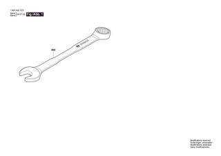 BOSCH Combination wrench Size 12 - 1600A02VZ9