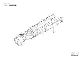 BOSCH Plier wrench 250mm - 1600A02W3S