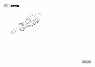 BOSCH Driving handle 1/4 - 1600A02W5Y