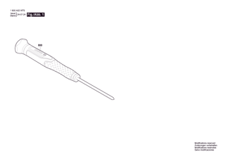 BOSCH Precision screwdriver T5 x 60 - 1600A02WT7