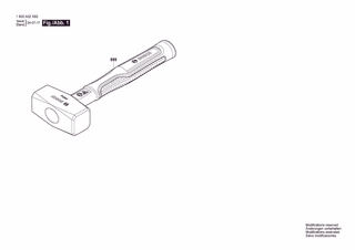 BOSCH Club hammer 1000g - 1600A02X60
