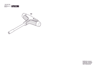 BOSCH T-handle Universal Screwdriver - 1600A02X64