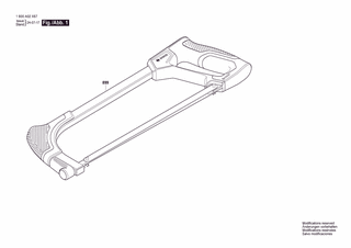 BOSCH Universal Hacksaw 300mm - 1600A02X67