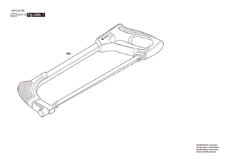 BOSCH Small Hacksaw 150mm - 1600A02X68