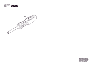 BOSCH Ratchet Screwdriver - 1600A02X69