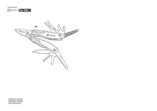 BOSCH 16-in-1 Multitool - 1600A02X6E