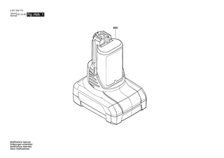 BOSCH Akku-Paket - 1607A3506F
