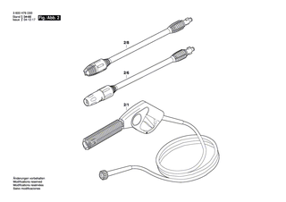 BOSCH Netzanschlussleitung | Ersatzteile für AQUATAK 115 PLUS | F016F03352