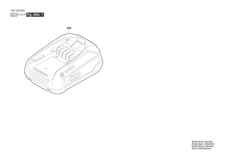 BOSCH Akku-Paket - 1607A350RW