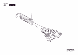 BOSCH -Garden Hand Rake S - 3600HB5600