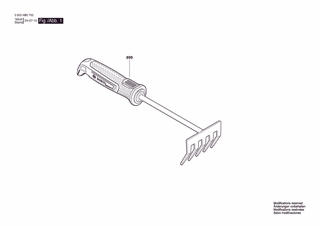 BOSCH -Hand Rake L - 3600HB5701