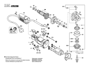 BOSCH GWS 800 - 3601C943F0