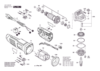 BOSCH GWS 770 - 3601C980D0