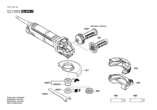 BOSCH GWS 14-125 S - 3601GD0160