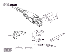 BOSCH GWS 2200 - 3601HC0320
