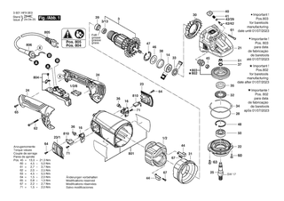BOSCH GWS 22 U Bare - 3601HF90D0
