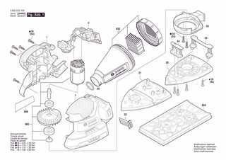 BOSCH UniversalSander 18V-10 - 3603CE3100
