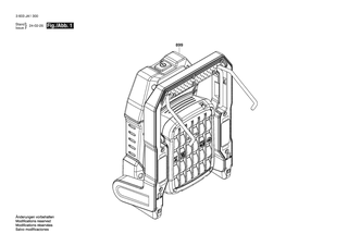 BOSCH UniversalWorkLight 18V-2100 - 3603JA1300
