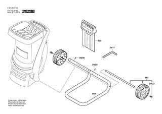 BOSCH Teilesatz | Ersatzteile fr AXT 200 | F016L65500
