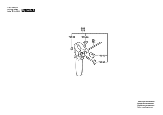 BOSCH Zusatzhandgriff | Ersatzteile f�r GBM 13-2 RE | 1619PB4323