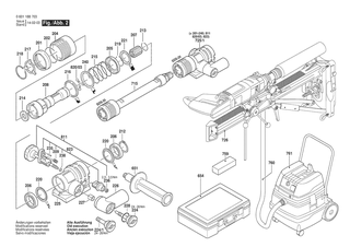 BOSCH Verschlussdeckel BLAU | Ersatzteile f�r GDB 1600 DE | 3605500060