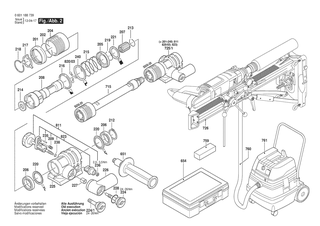 BOSCH Verschlussdeckel BLAU | Ersatzteile f�r GDB 1600 DE | 3605500060