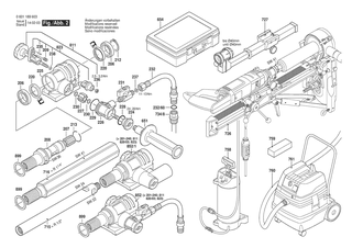 BOSCH Verschlussdeckel BLAU | Ersatzteile f�r GDB 1600 WE | 3605500060