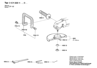 BOSCH Zusatzhandgriff | Ersatzteile f�r 1322.4 | 16020250A1