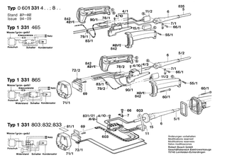 BOSCH Zusatzhandgriff | Ersatzteile f�r 1331.8 | 16020250A1