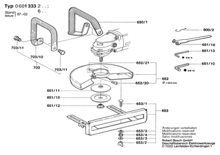 BOSCH Sicherungsblech | Ersatzteile fr 1333.2 | 1611331007