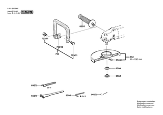 BOSCH Zusatzhandgriff | Ersatzteile fr 1335.0 | 160202509Z
