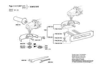 BOSCH Zusatzhandgriff | Ersatzteile f�r GWS 500 | 1619P16111