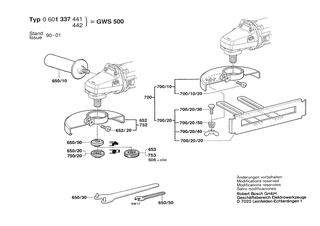 BOSCH Zusatzhandgriff | Ersatzteile f�r *GWS 500 | 1619P16111