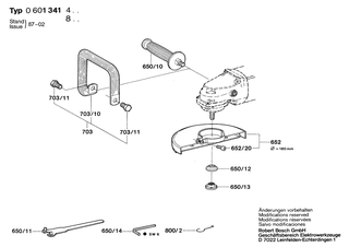 BOSCH Zusatzhandgriff | Ersatzteile f�r GZWS 1341.4 | 16020250A1