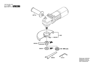 BOSCH Zusatzhandgriff | Ersatzteile fr GWS 9-125 CE | 1619P16111