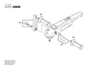BOSCH Zusatzhandgriff | Ersatzteile f�r GPO 12 E | 16020250A1