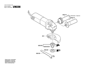 BOSCH Abdeckscheibe | Ersatzteile fr GWS 6-115 | 1619P09390